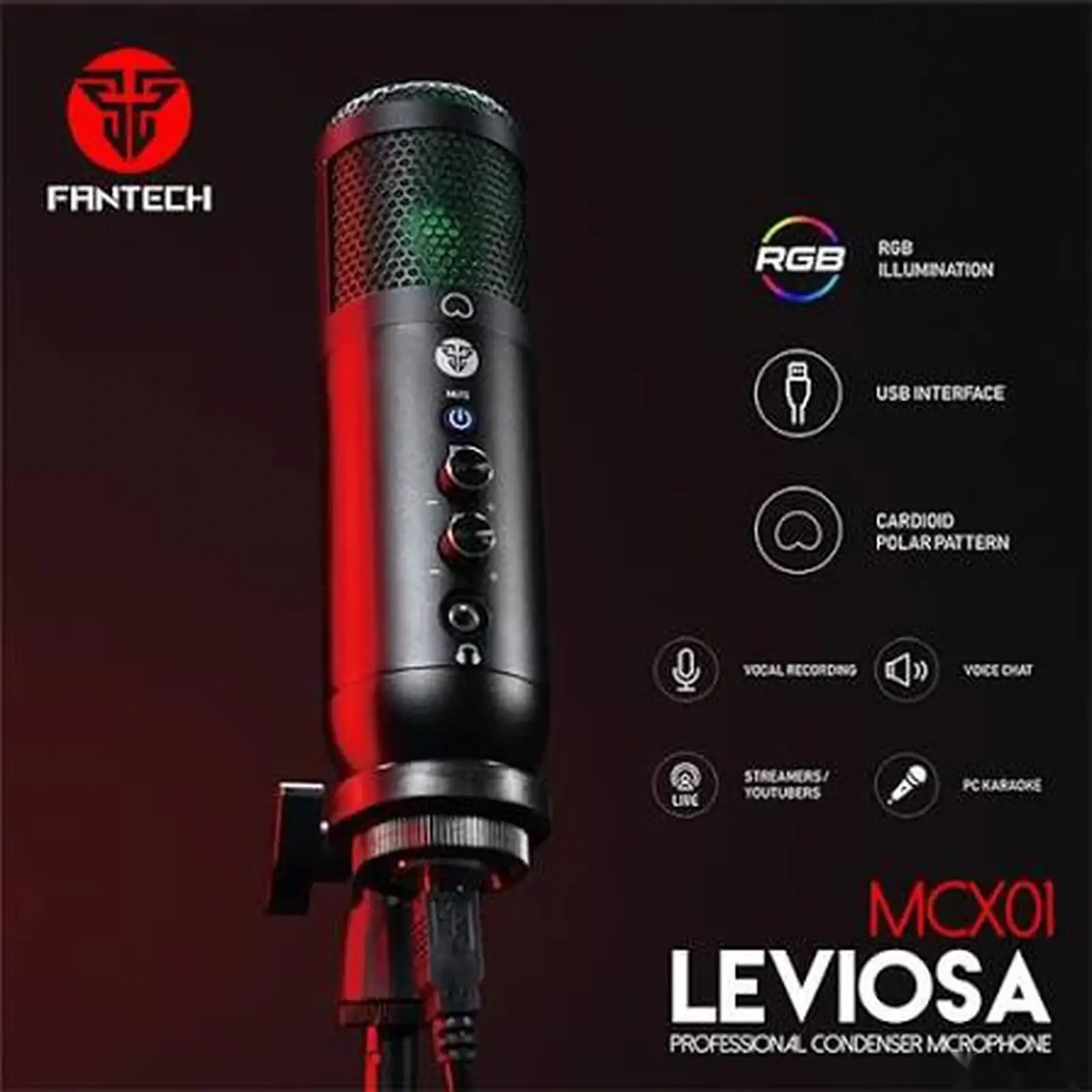 Микрофон Fantech Leviosa MCX01 — фото 2