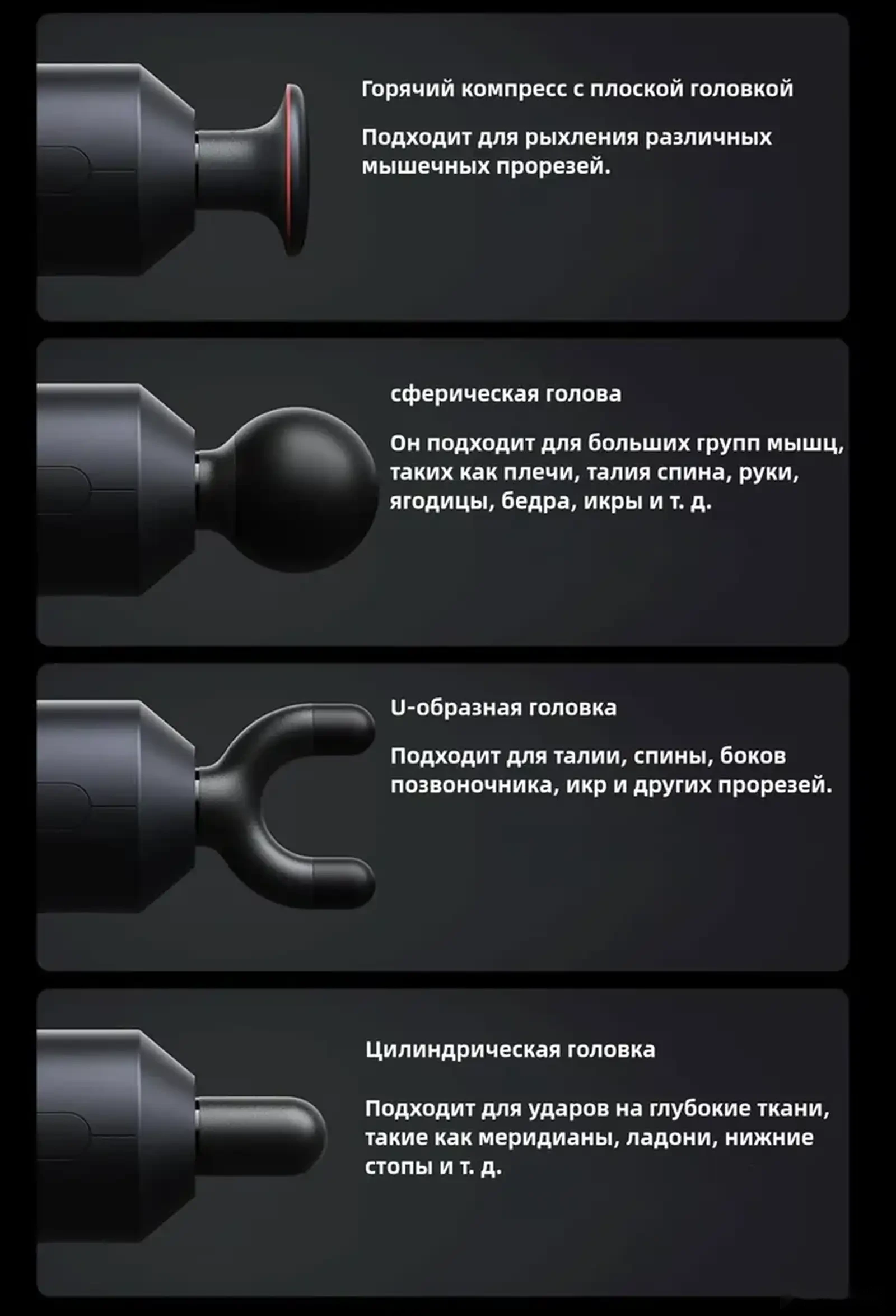 Массажёр Mijia Smart Fascial Gun H3 — фото 7