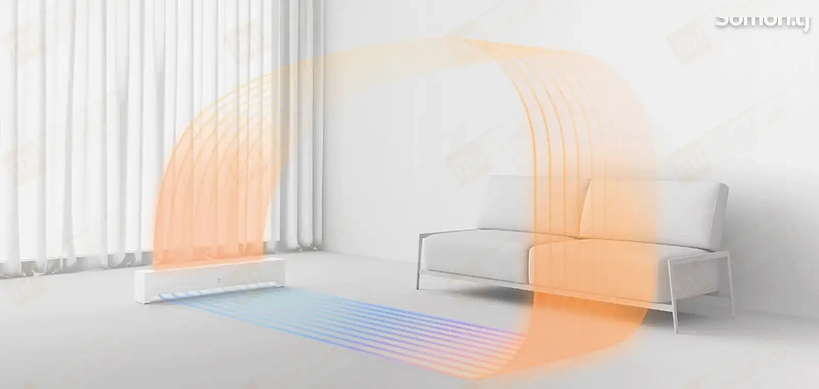Электрический обогреватель Xiaomi Mijia Baseboard Electric Heater 2 — фото 5
