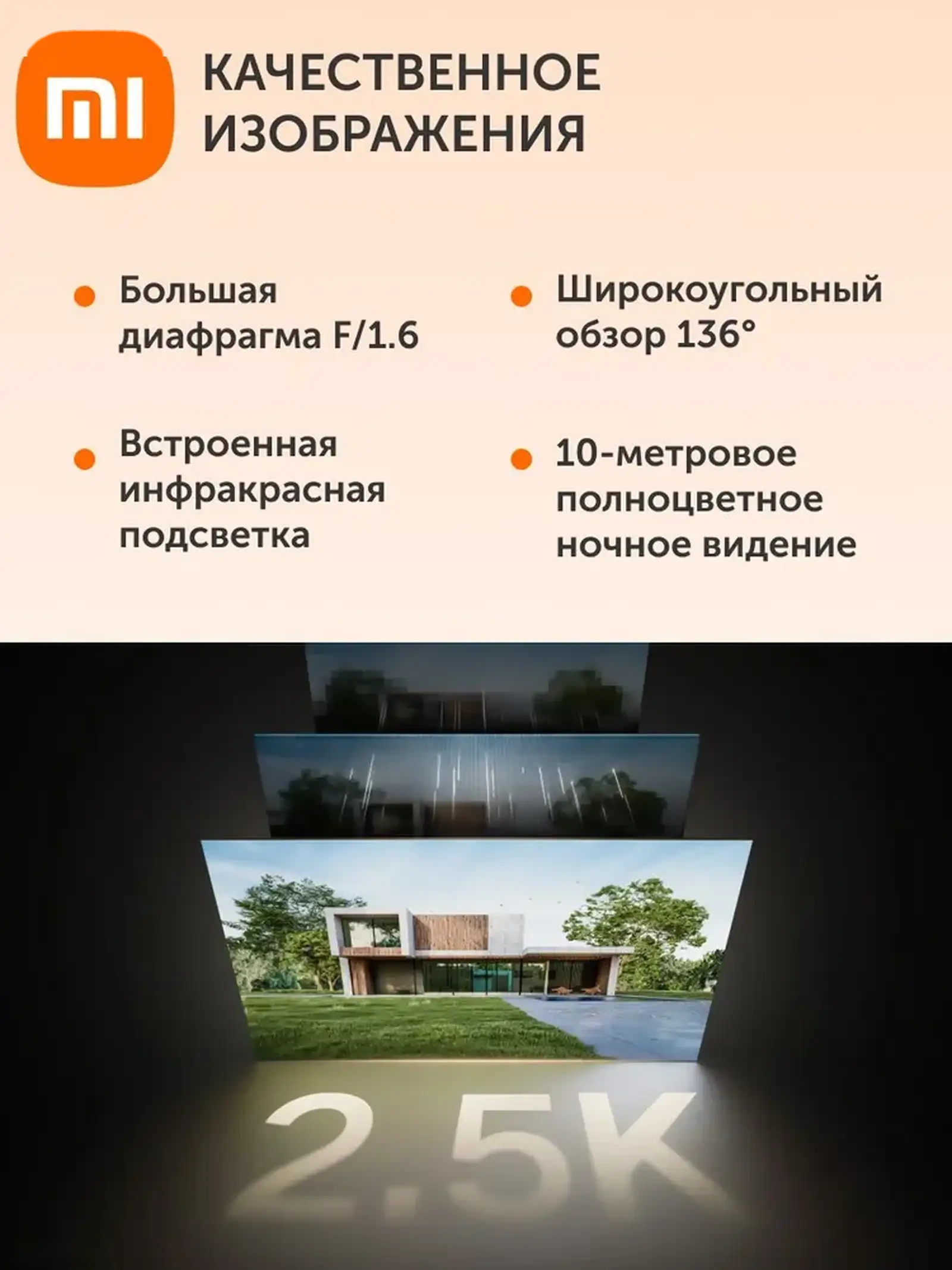 Умная камера от Xiaomi Outdoor Camera BW500 — фото 14