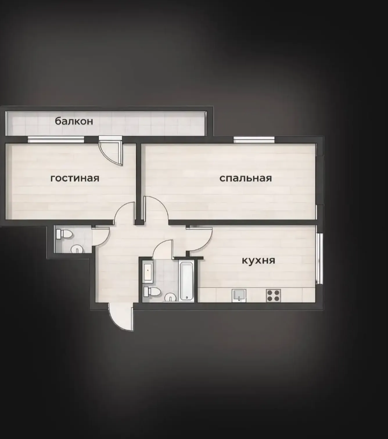 2-комн. квартира, 12 этаж, 81 м², И Сомони — фото 2
