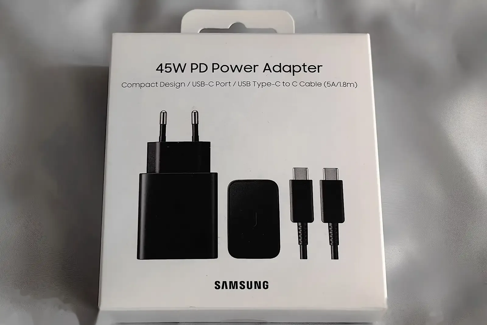 Зарядное устройство 45W Samsung Adapter Premium Complect
