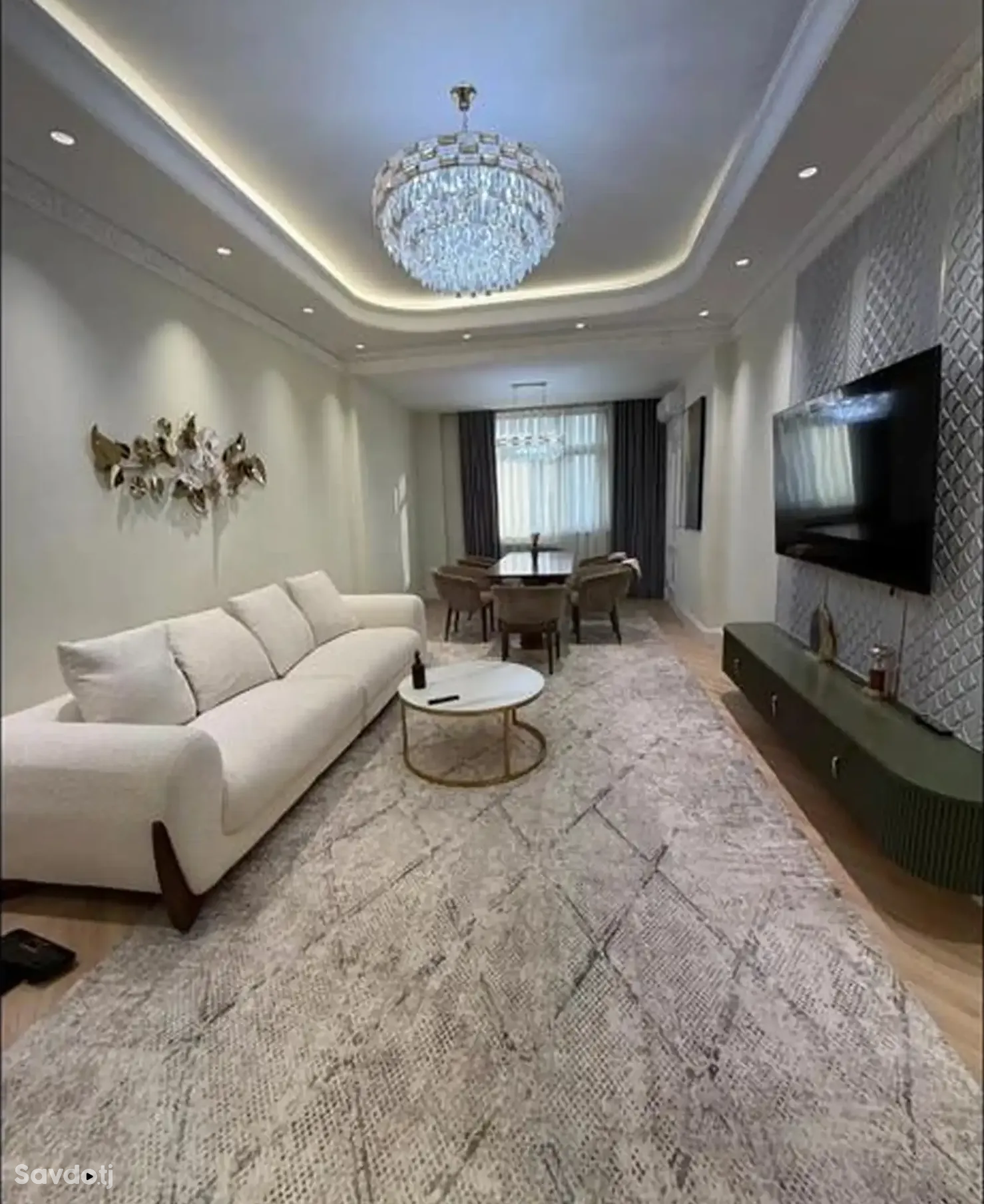 2-комн. квартира, 13 этаж, 75м², Сомони — фото 2