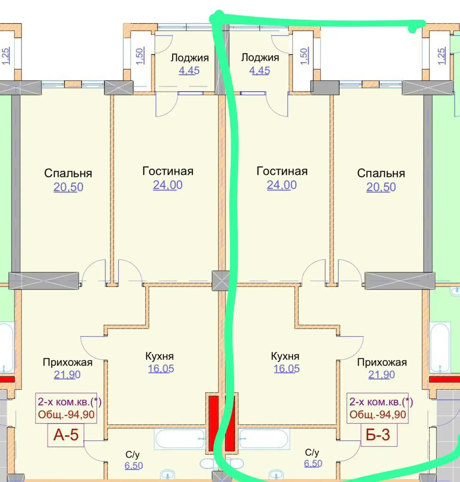 1-комн. квартира, 17 этаж, 95 м², Бывшая Сафина, Поликлиника 1