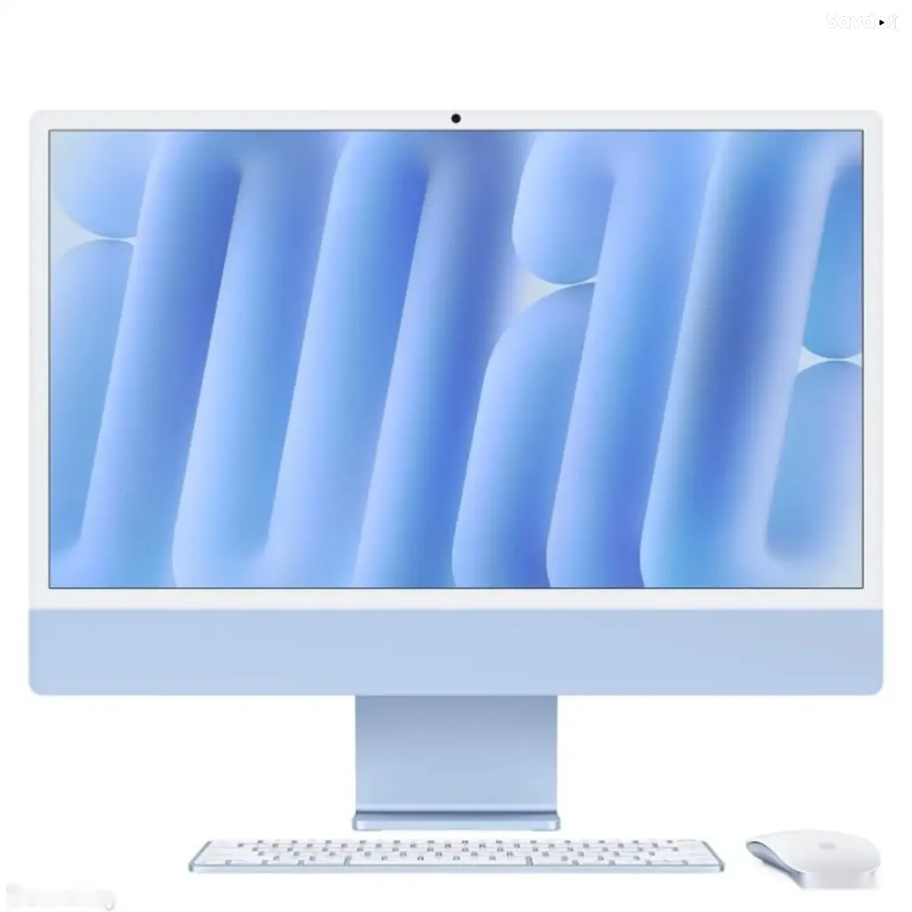 Моноблок Apple iMac 24, M4, 16ГБ, 256ГБ SSD, 4.5K Retina, Blue, MWUF3B