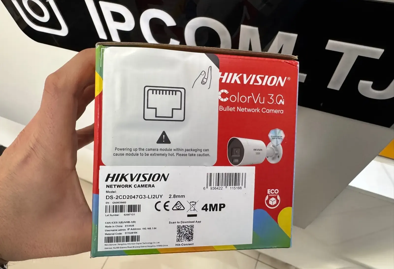 Камера наружная IP Hikvision DS-2CD2047G3-LI2UY 2.8mm O-STD