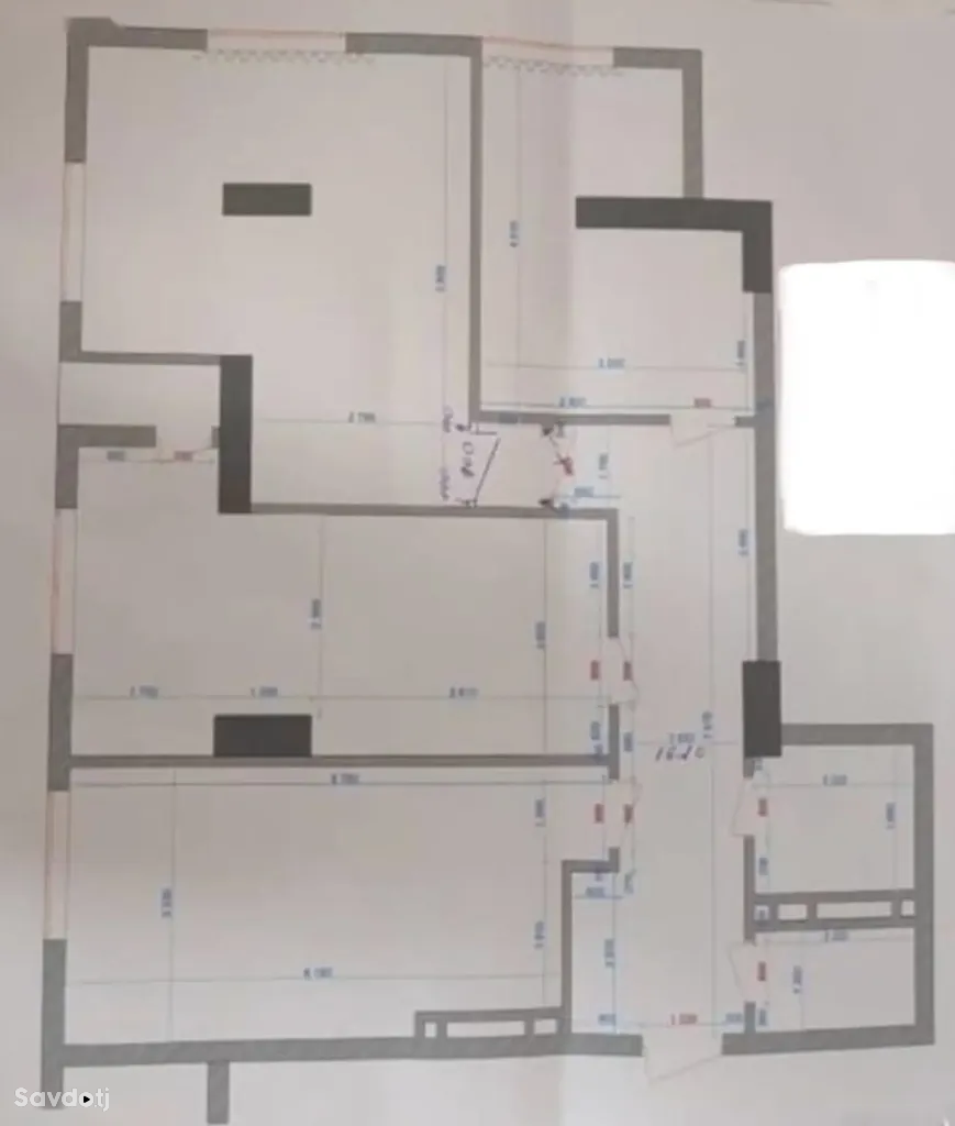3-комн. квартира, 13 этаж, 102 м², Улица Айни 26, Садбарг, Гостиница Душанбе, Шохмансур