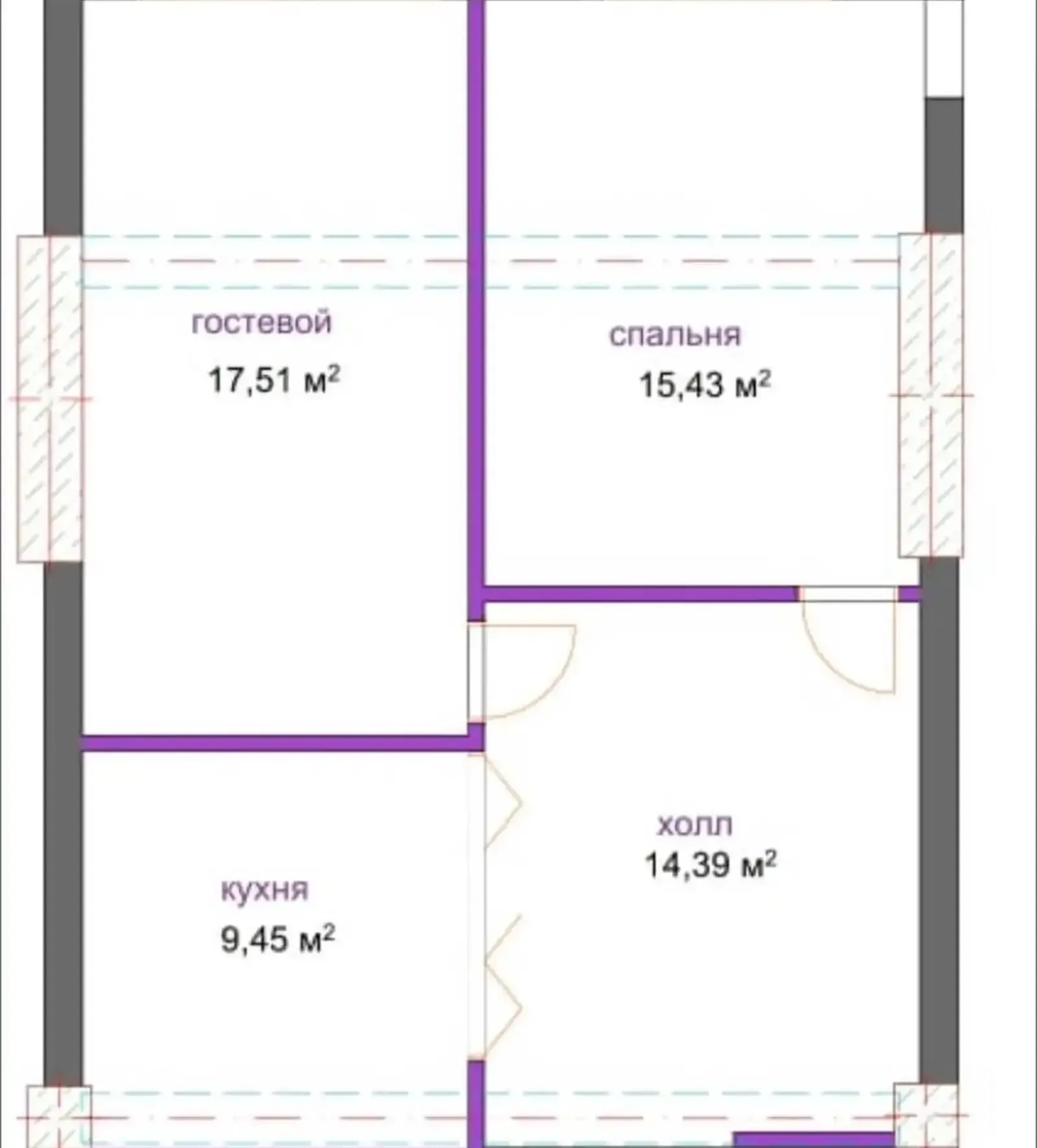 2-комн. квартира, 11 этаж, 67 м², Сино — фото 10