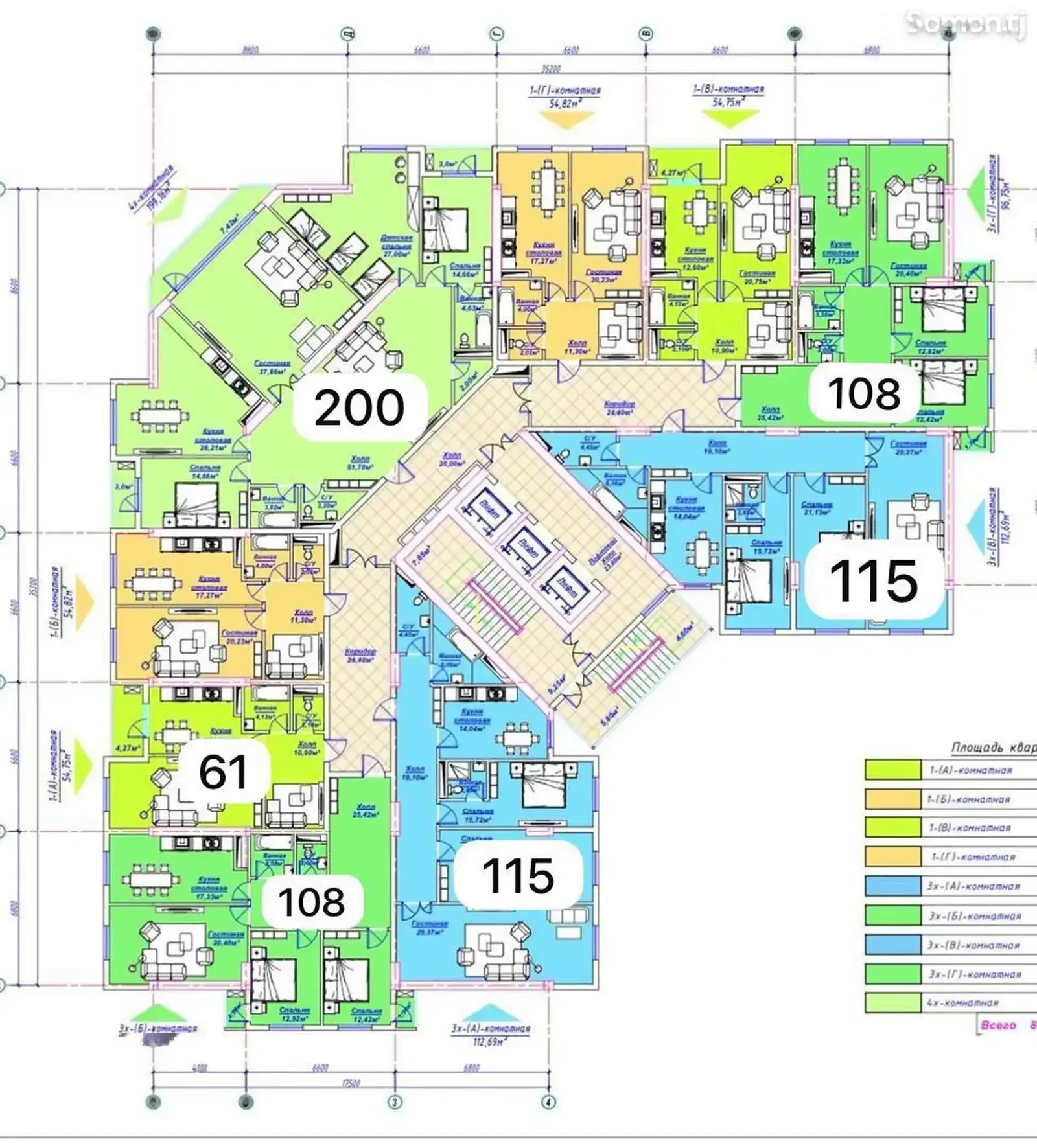 4-комн. квартира, 12 этаж, 200 м², Ашан, Парки Алишера Навои, сбоку от военной прокуратуры