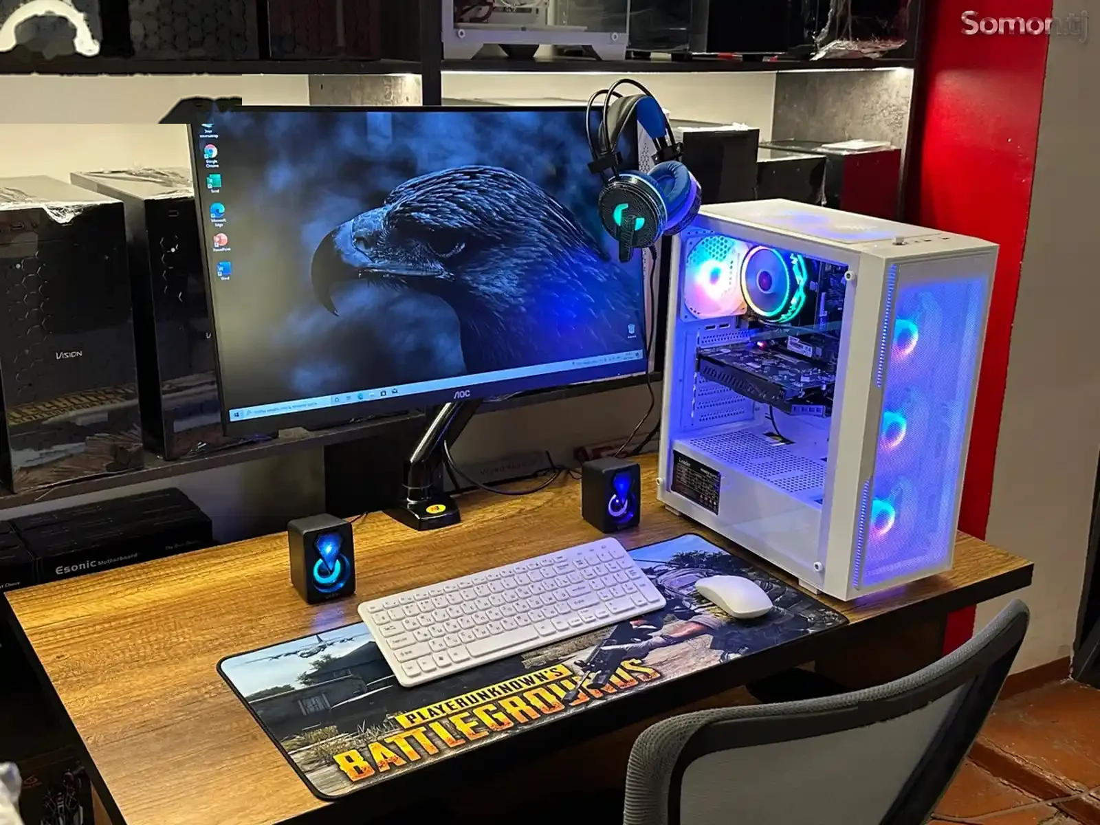 Игровой компьютер core i7 4770/RAM 16GB/NVME M2 256GB/RX 580 8GB/HDD 1TB/Wi-fi