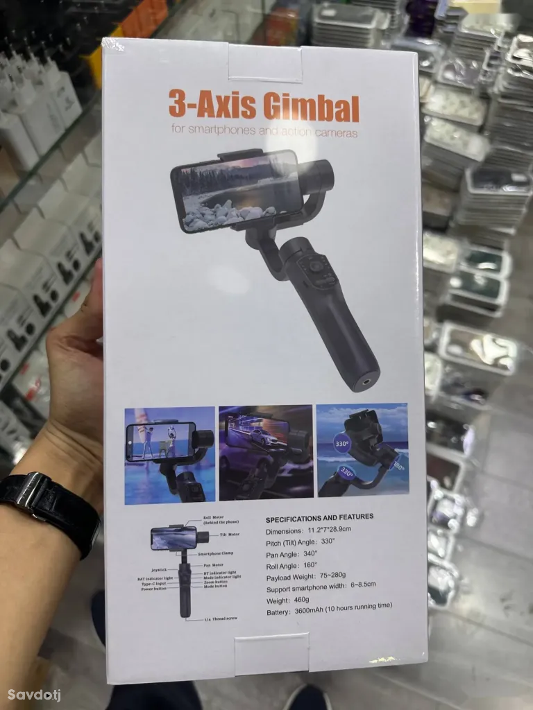 Стабилизатор F10 Pro 3-Axis Gimbal для смартфонов и экшн-камер