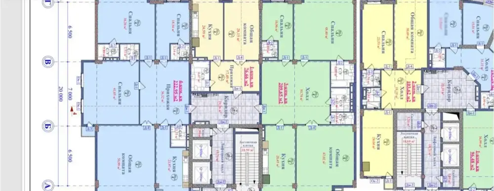 3-комн. квартира, 7 этаж, 210 м², Сомони — фото 5