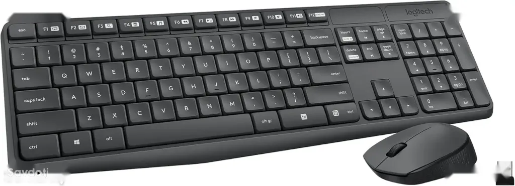 Комплект Logitech MK235 беспроводная клавиатура и мышь Black