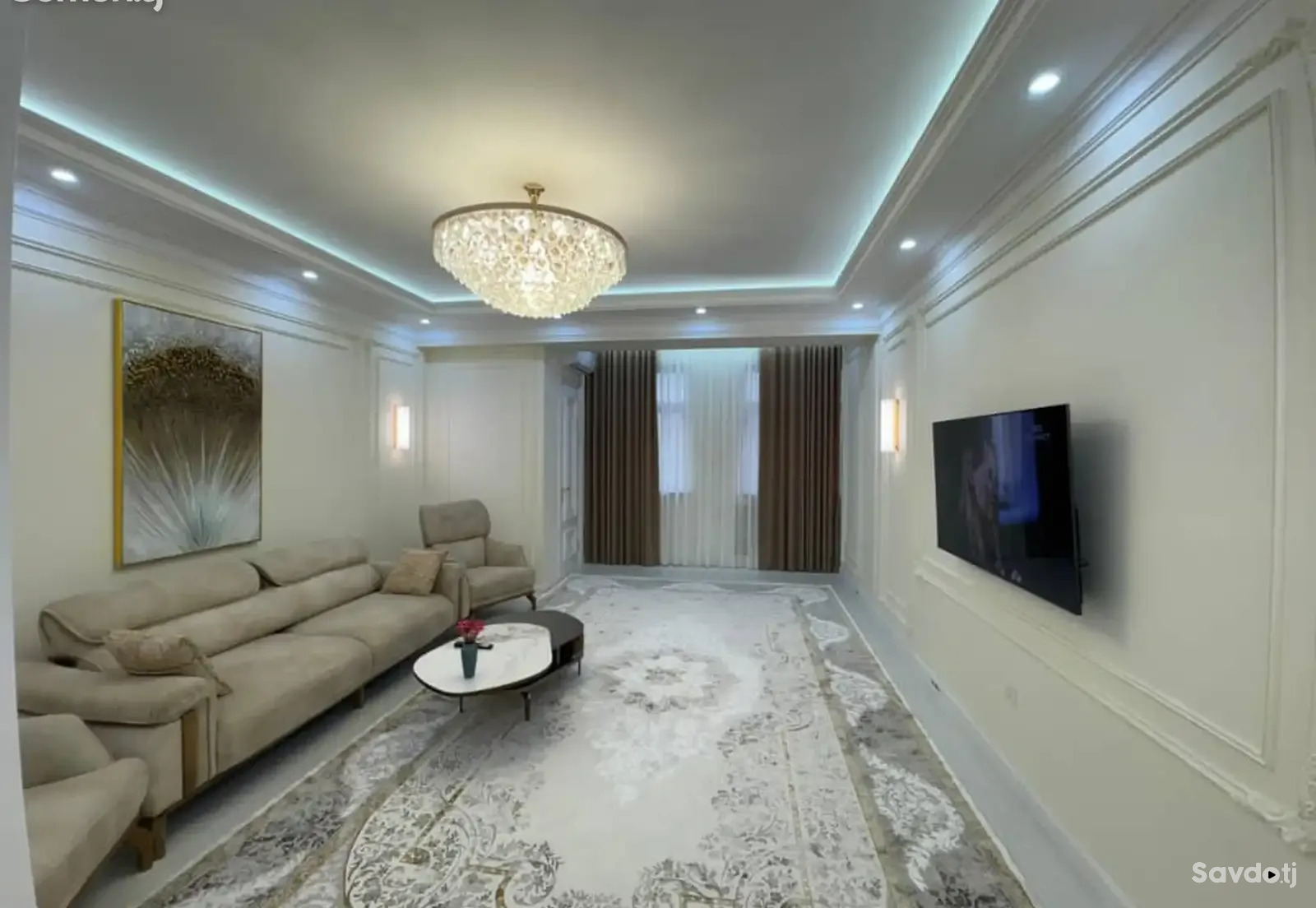 2-комн. квартира, 5 этаж, 98м², Сомони — фото 3