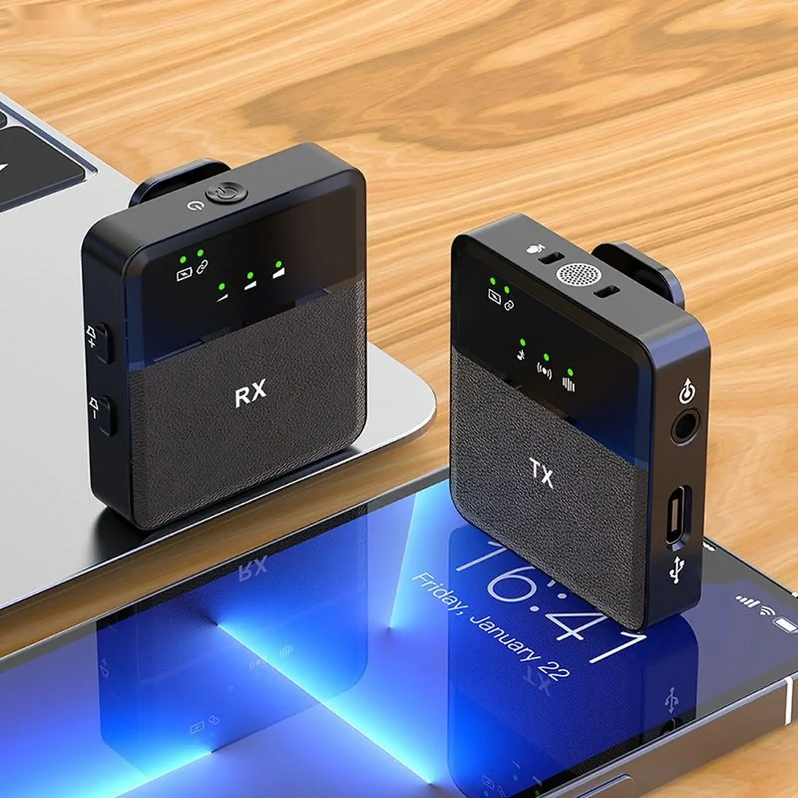 Беспроводной микрофон, профессиональный игровой ошейник с зажимом, Тип C, легкая