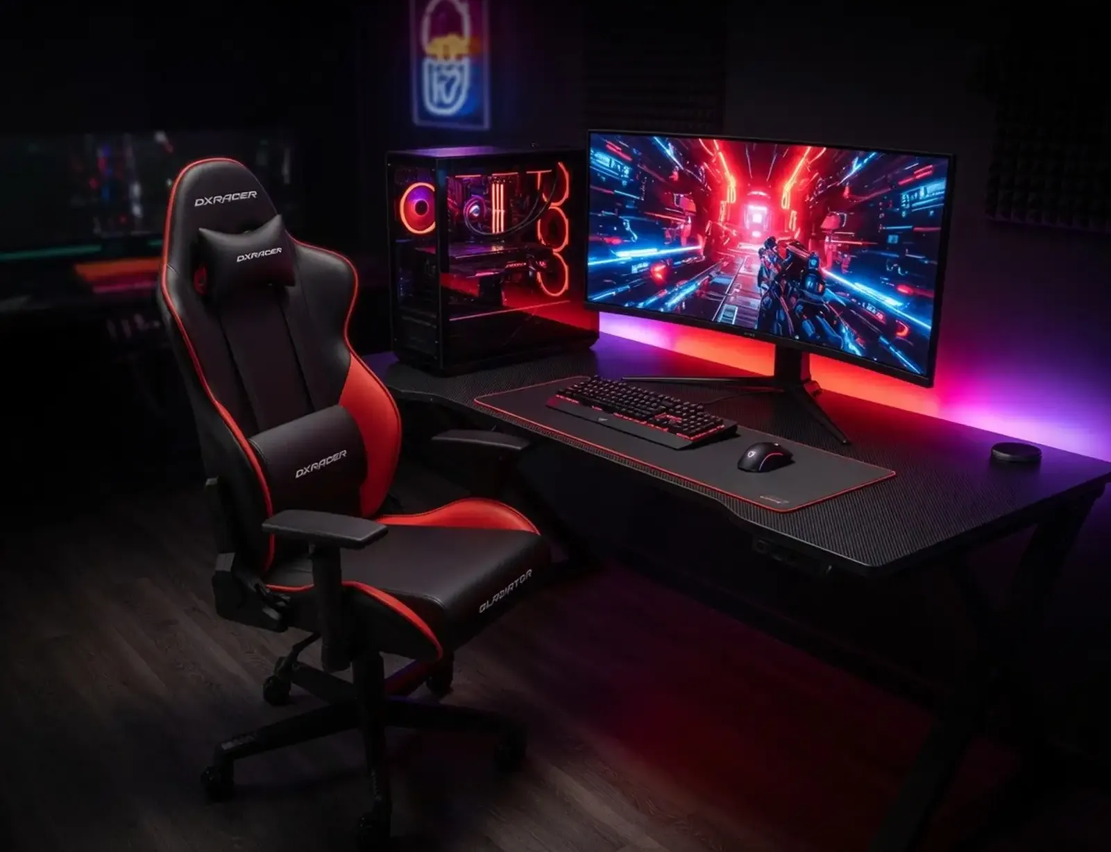 Игровое кресло DXRacer Gladiator G Series Black-Red