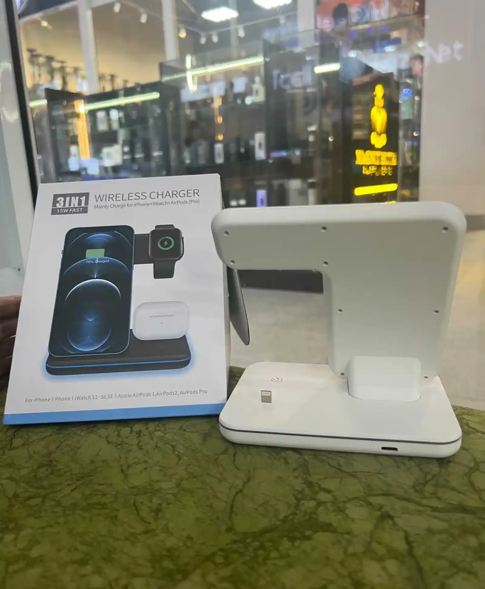 Беспроводная зарядка Wireless Charger 3in1