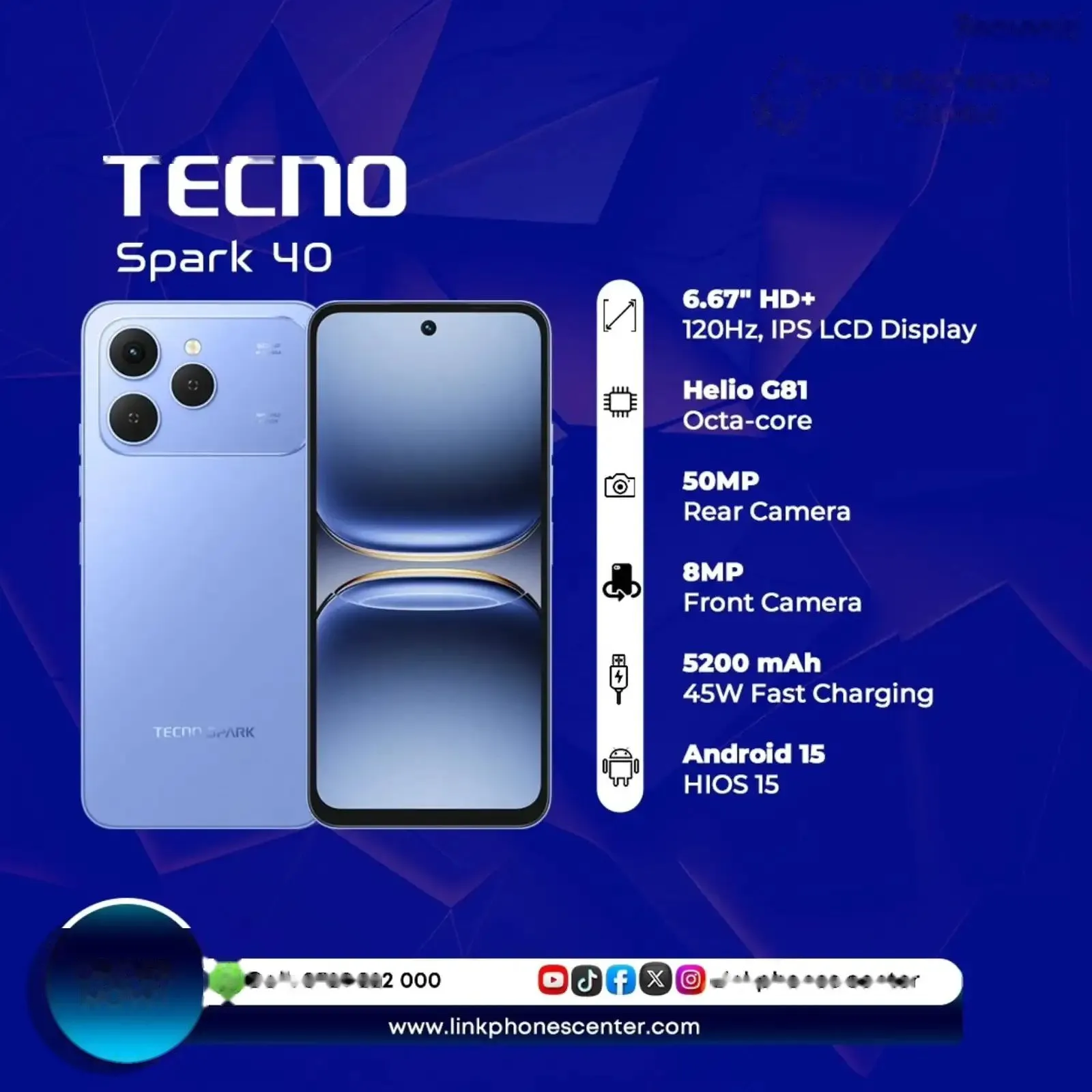 Tecno Spark 40 256 gb