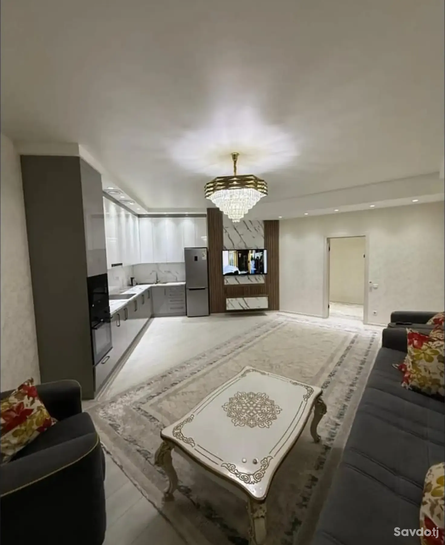 2-комн. квартира, 8 этаж, 84м², Сомони — фото 4