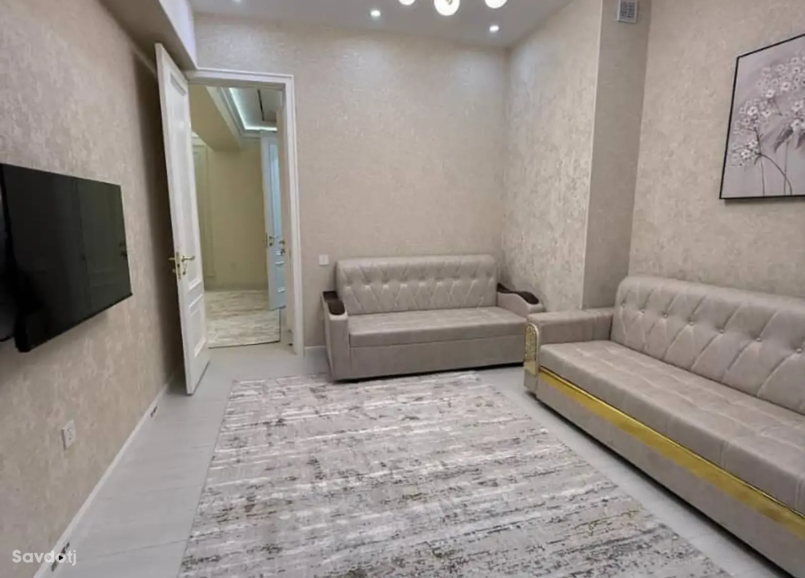 2-комн. квартира, 5 этаж, 98м², Сомони — фото 2