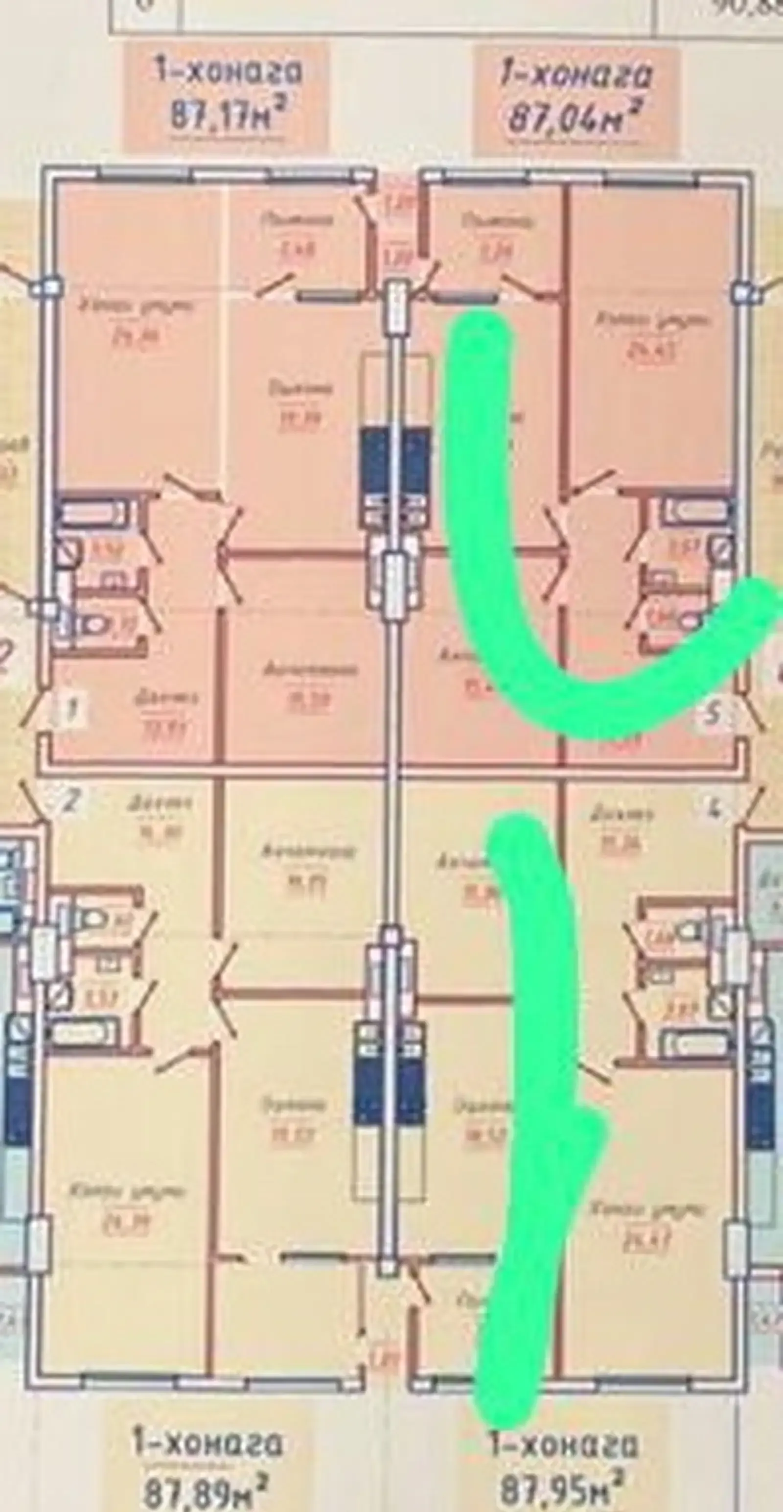 2-комн. квартира, 10 этаж, 87 м², Волна, Опера Балет