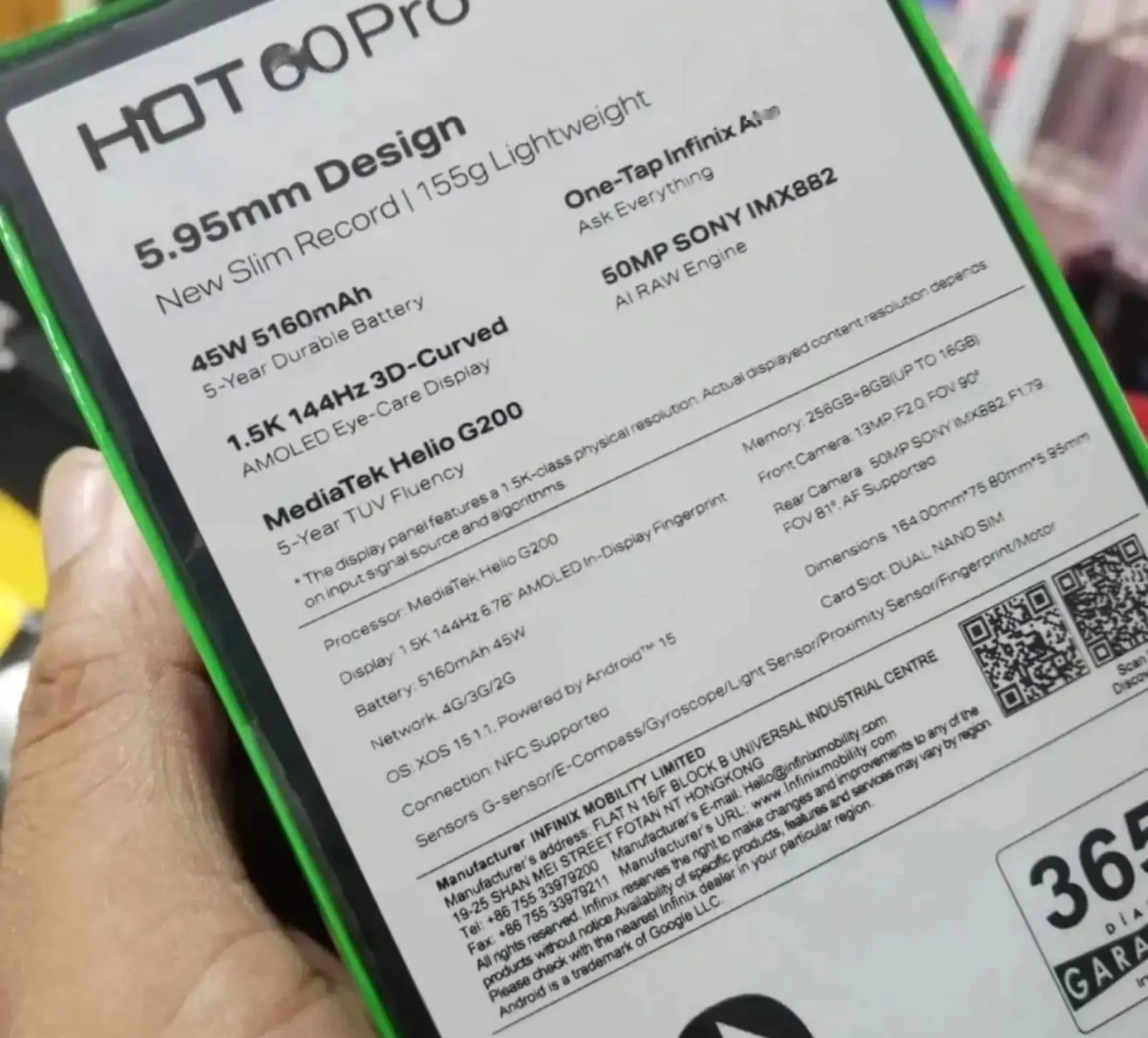 Infinix Hot 60 Pro Plus 256 gb