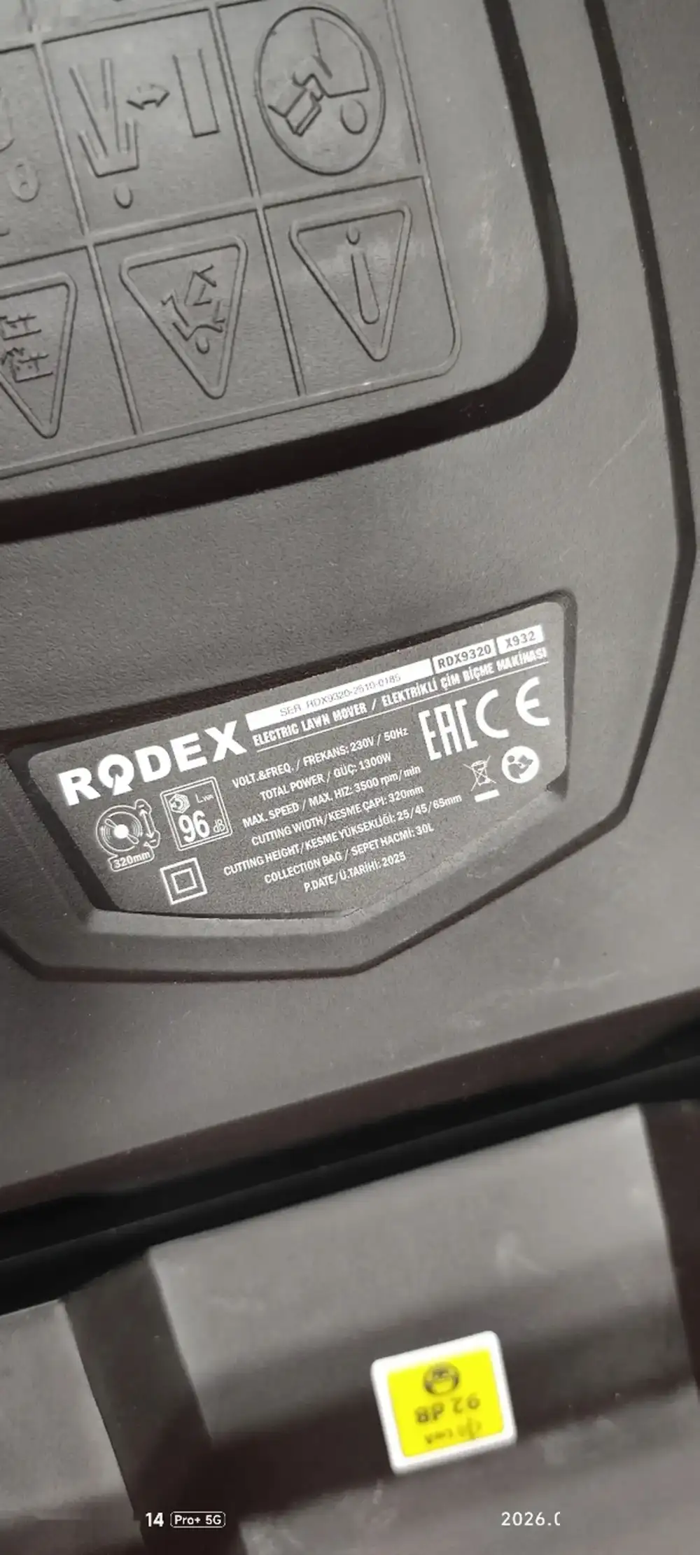 Газонокосилка Rodex