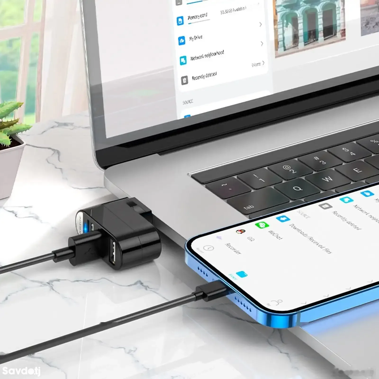 USB разветвитель Borofone DH