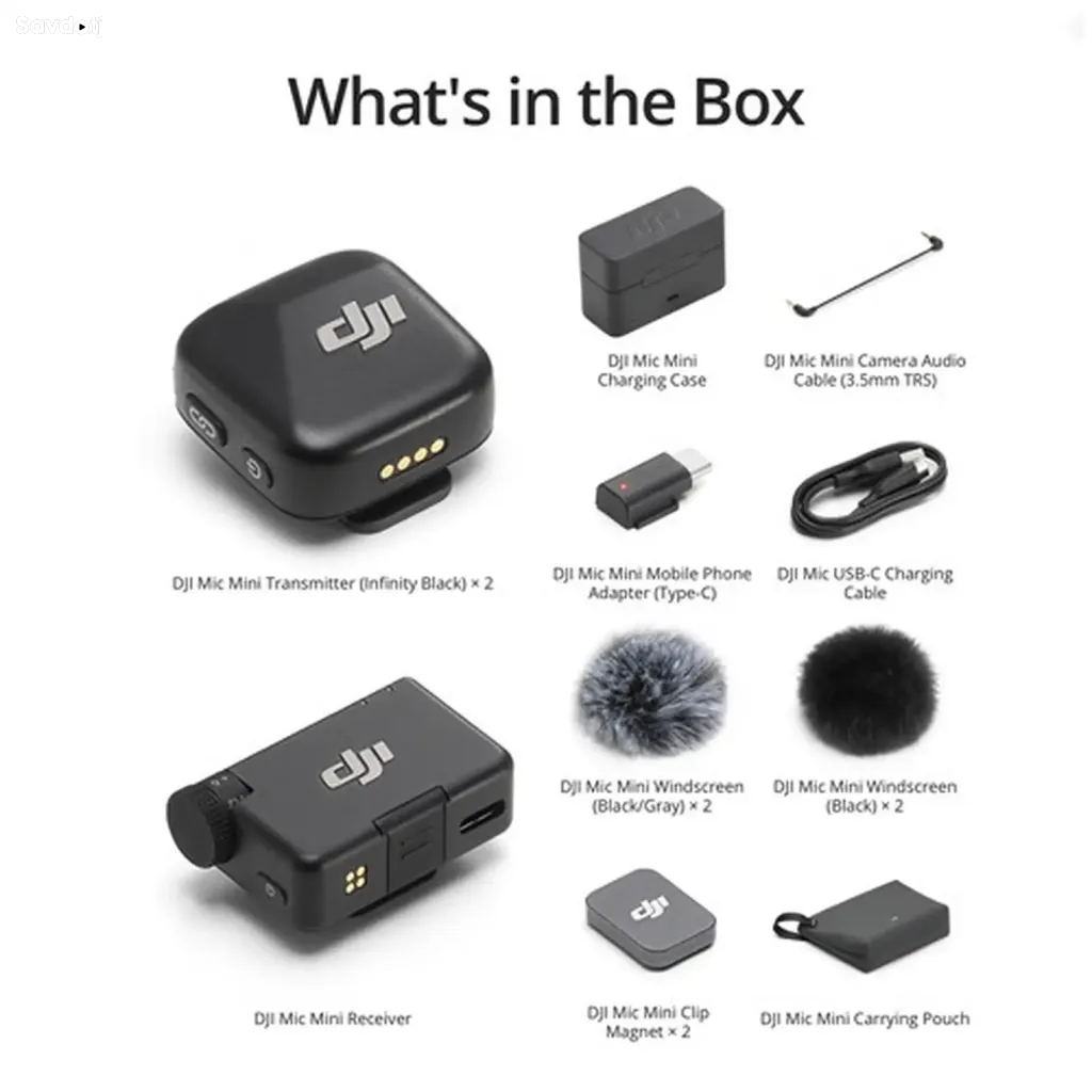 Беспроводная микрофонная система DJI Mic Mini 2, 2TX