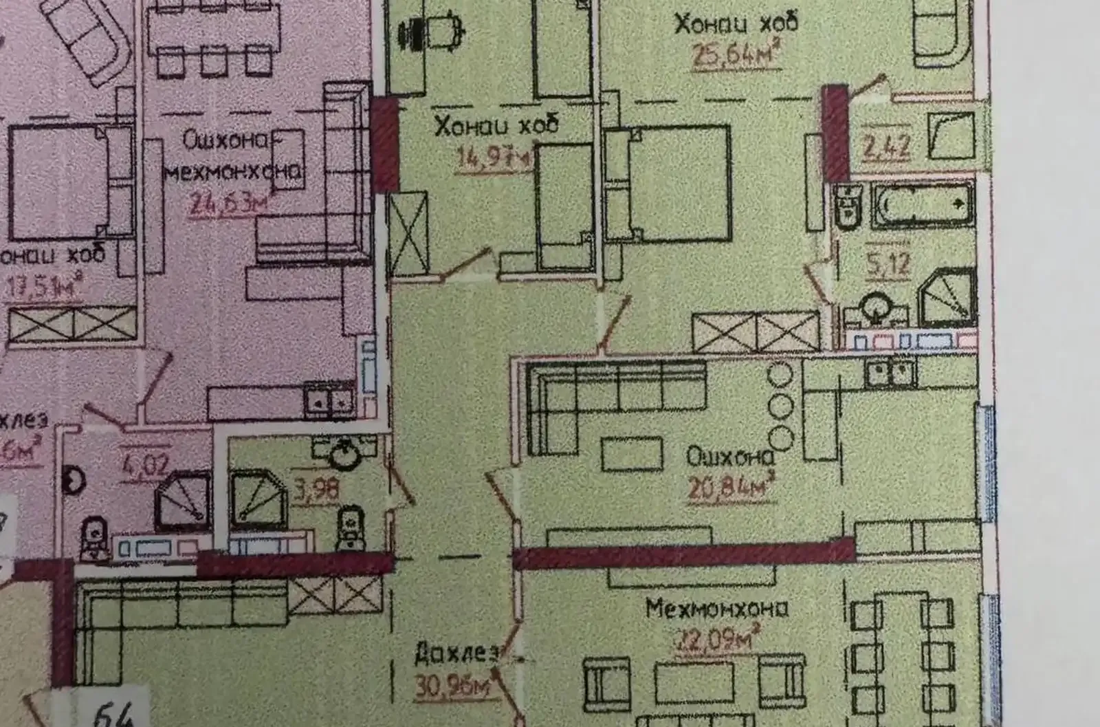 3-комн. квартира, 16 этаж, 126 м², Сино, 82 Таверс
