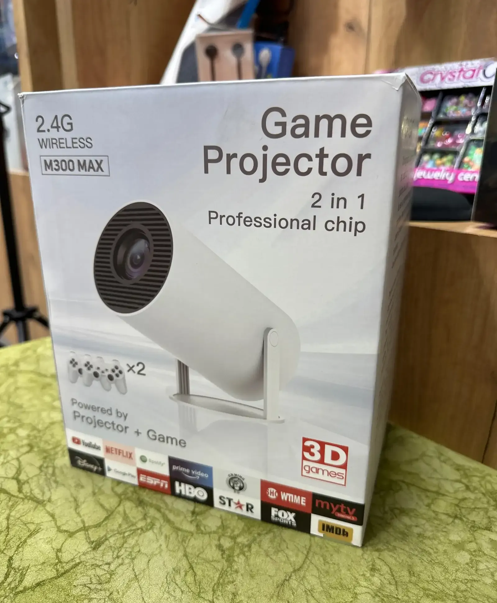 Портативный проектор и игровая приставка M300 Max