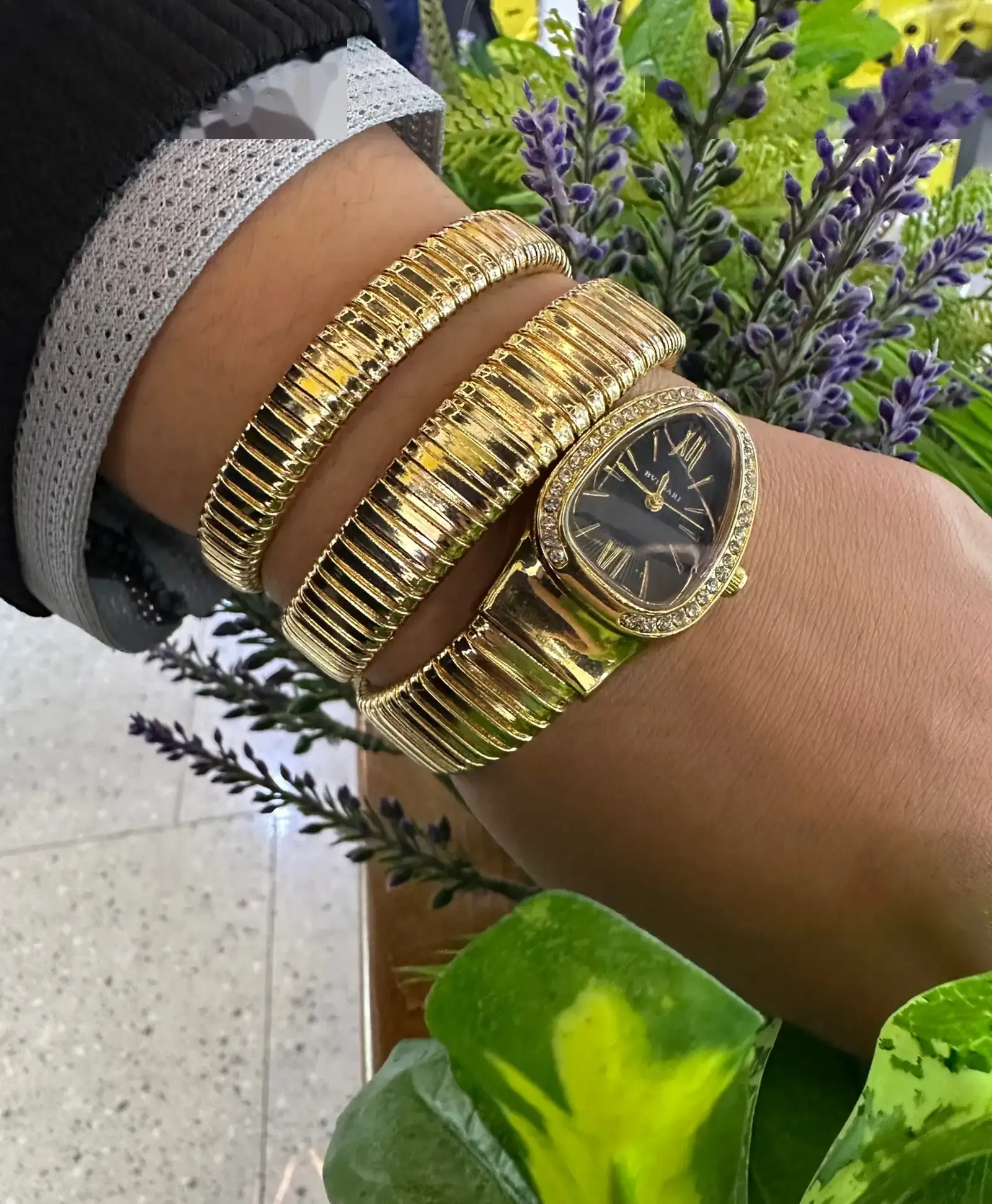 Часы Браслет змейка Bvlgari
