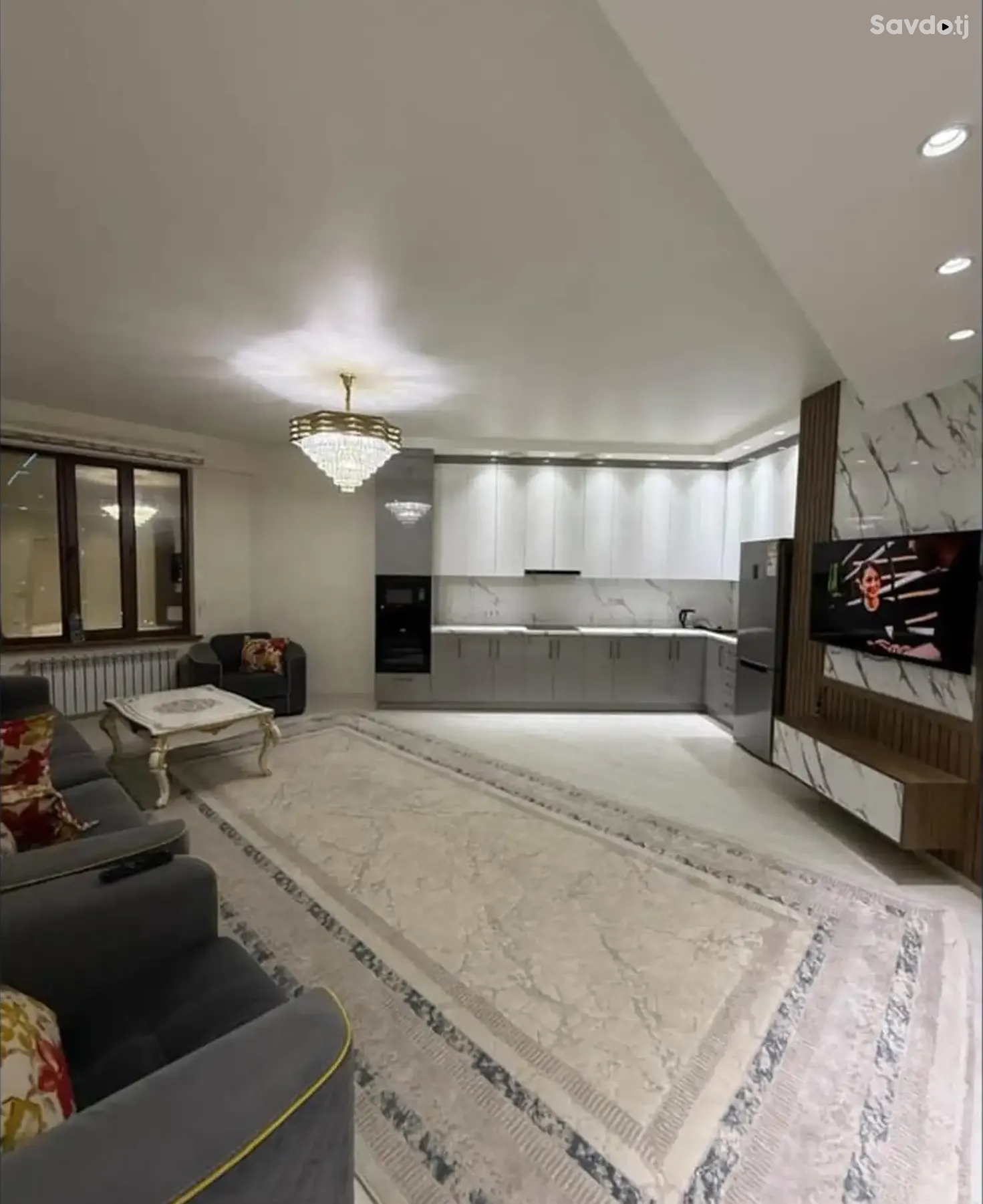 2-комн. квартира, 8 этаж, 84м², Сомони — фото 6