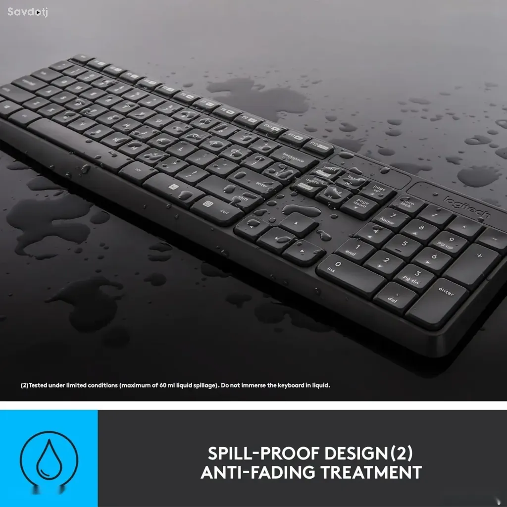 Комплект Logitech MK235 беспроводная клавиатура и мышь Black