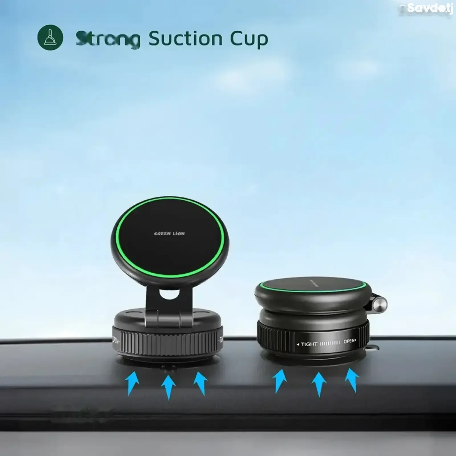Автомобильный держатель Green Lion GX-41 Magsafe Suction Phone Holder черный
