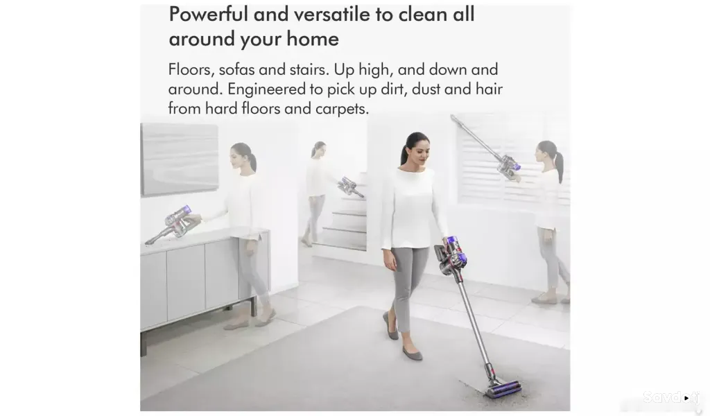 Беспроводной пылесос Dyson V8 Absolute Yellow/Nickel, UK Version