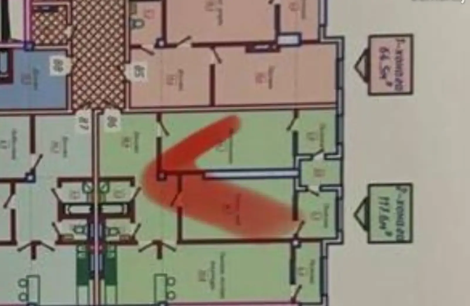 2-комн. квартира, 13 этаж, 117 м², мойка малика ашан Ладин — фото 2