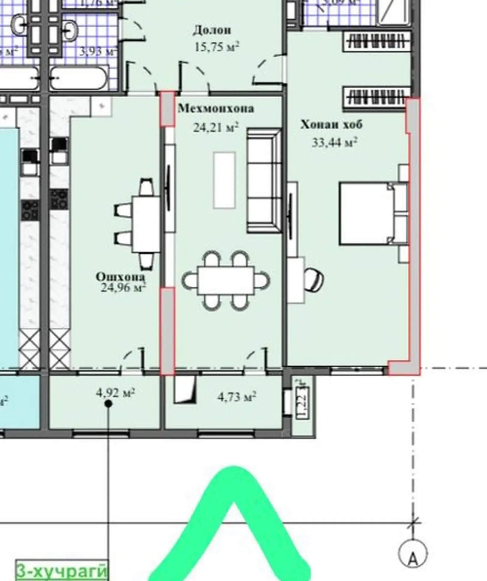 3-комн. квартира, 8 этаж, 114 м², МГУ