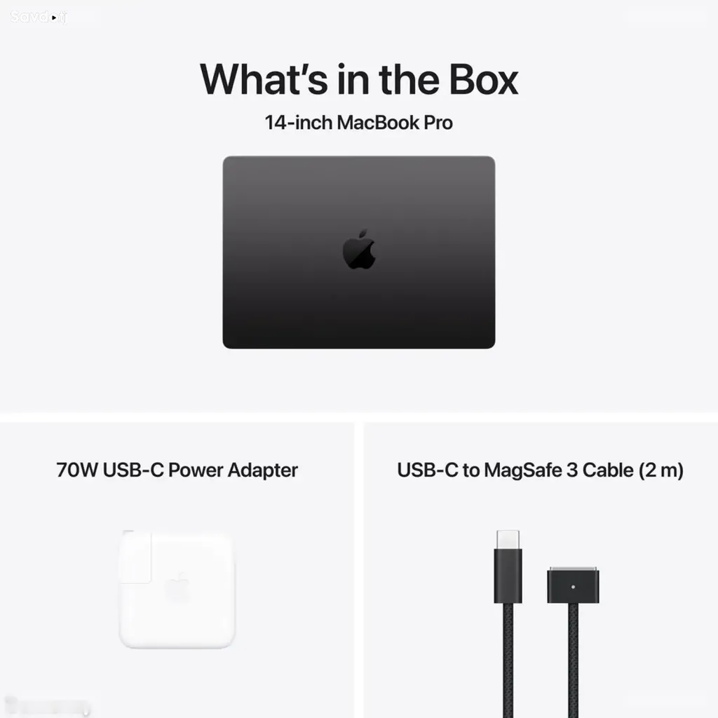Ноутбук Apple MacBook Pro 14, M5 Pro 24ГБ 2ТБ SSD Space Black, MJLW4