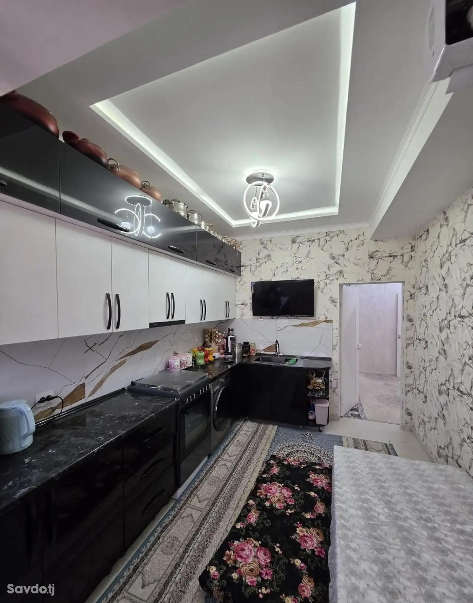 3-комн. квартира, 5 этаж, 85 м², И.Сомони ул.Карамова 17/А на против коррупция — фото 6