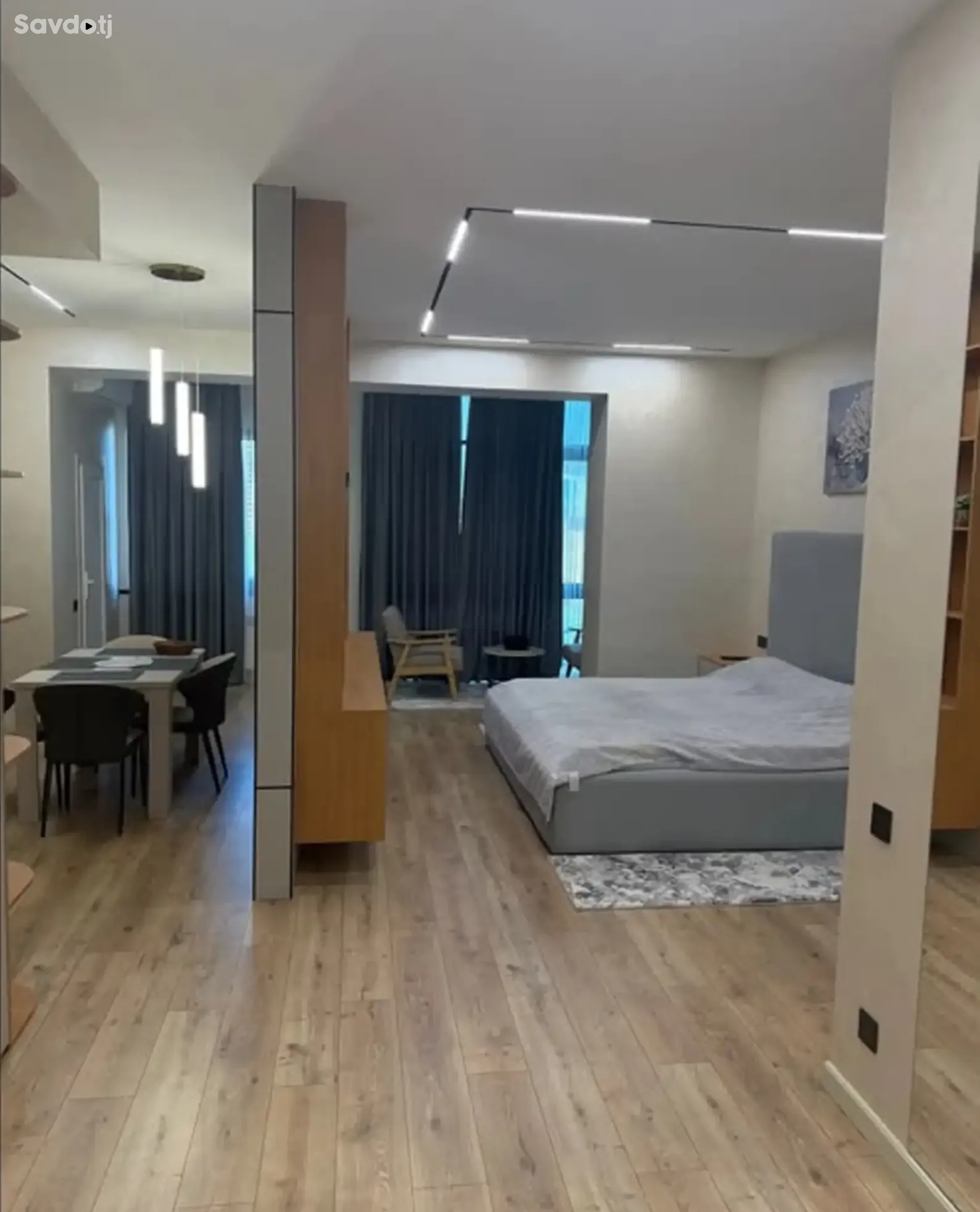 1-комн. квартира, 10 этаж, 58 м², Сомони — фото 4