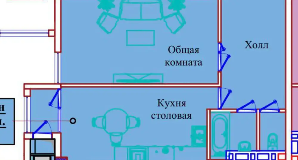 1-комн. квартира, 15 этаж, 62 м², Исмоили Сомонӣ — фото 7