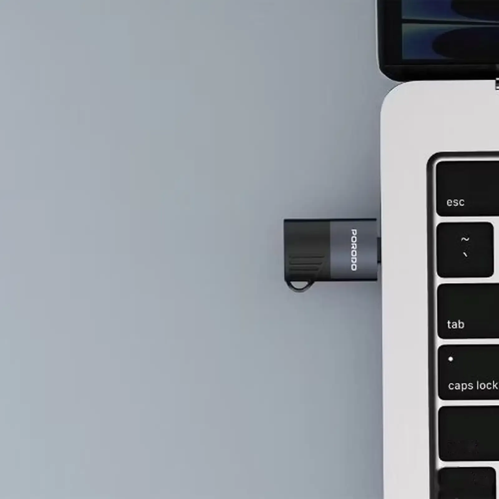 Переходник Porodo USB-C OTG TF Card Reader