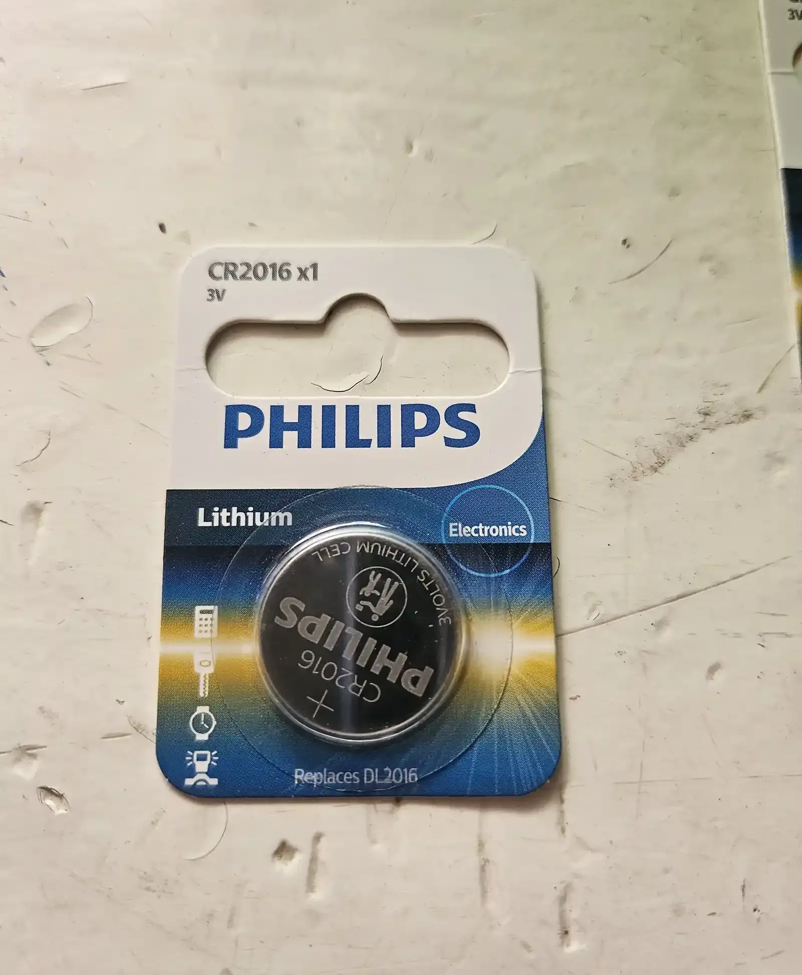 Батарейка Philips CR2016