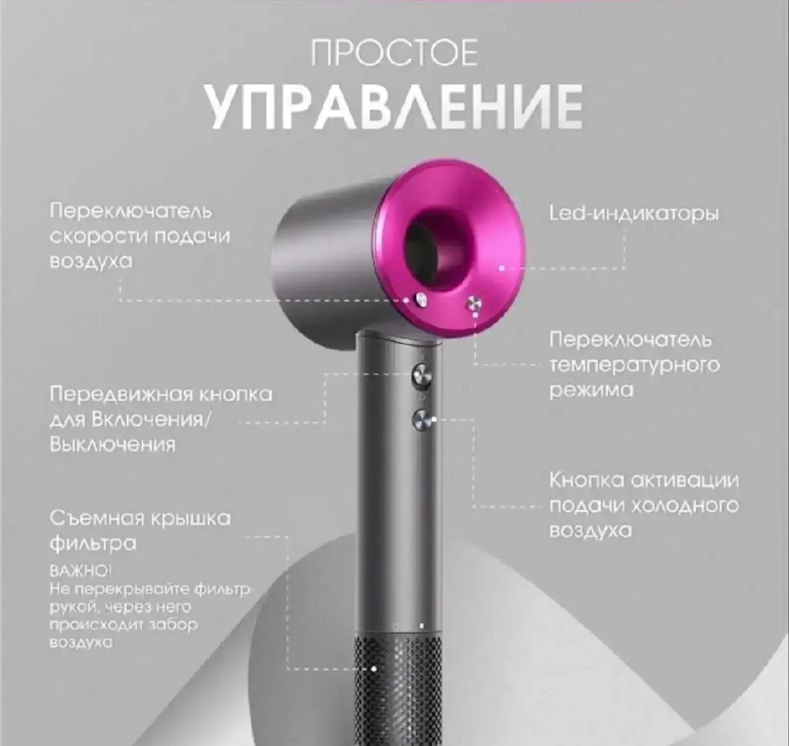 Профессиональный фен Dyson