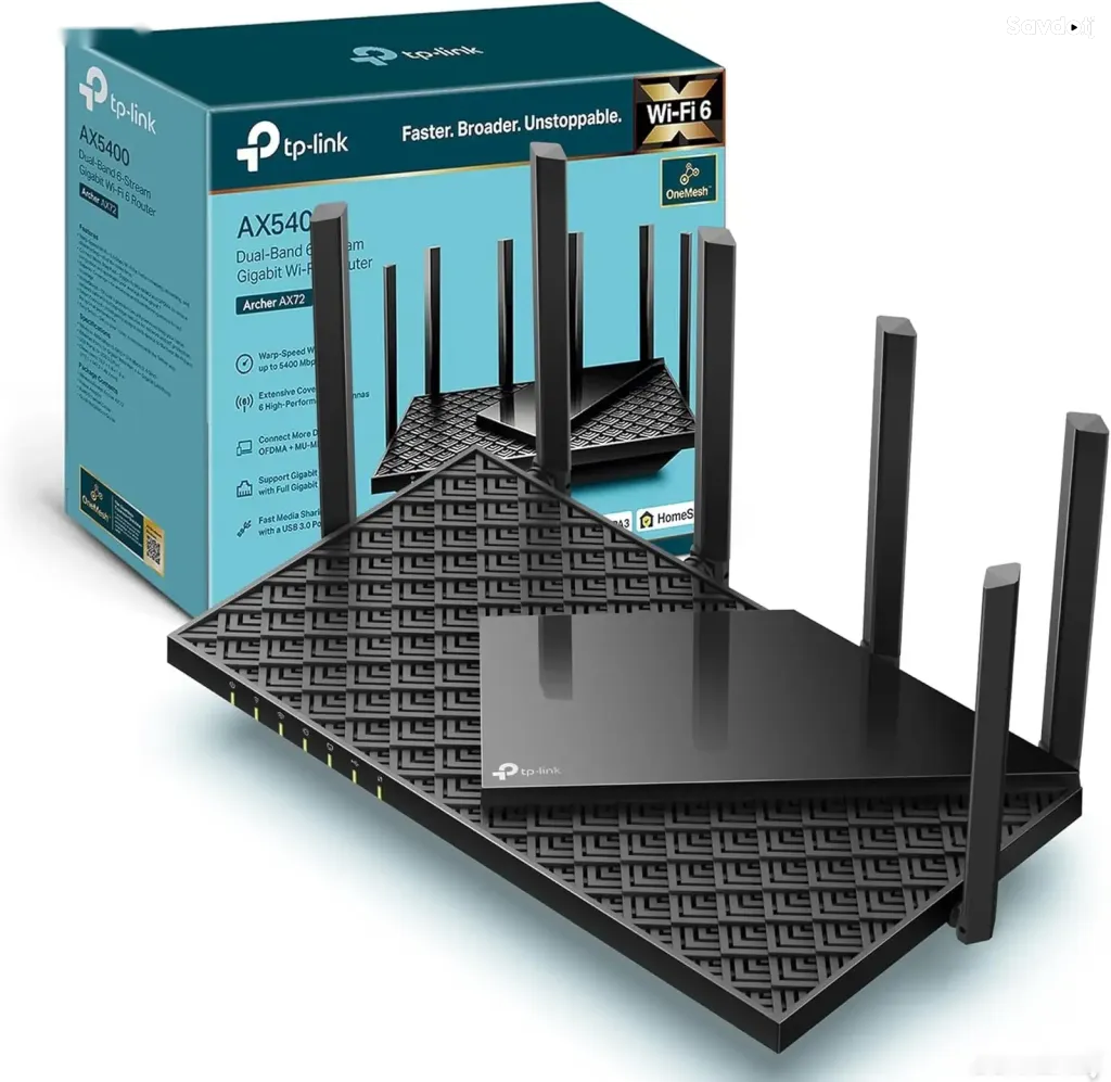 Wi-Fi роутер TP-Link Archer AX72 AX5400 Wi-Fi 6 Gigabit Dual-Band