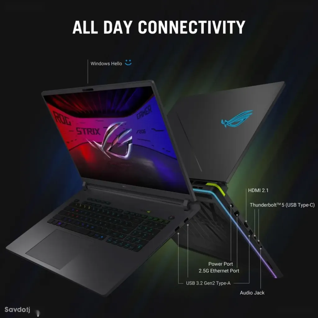 Ноутбук ASUS ROG Strix G16 G615LM Ultra 7 255HX 16GB 512GB RTX5060 165Hz