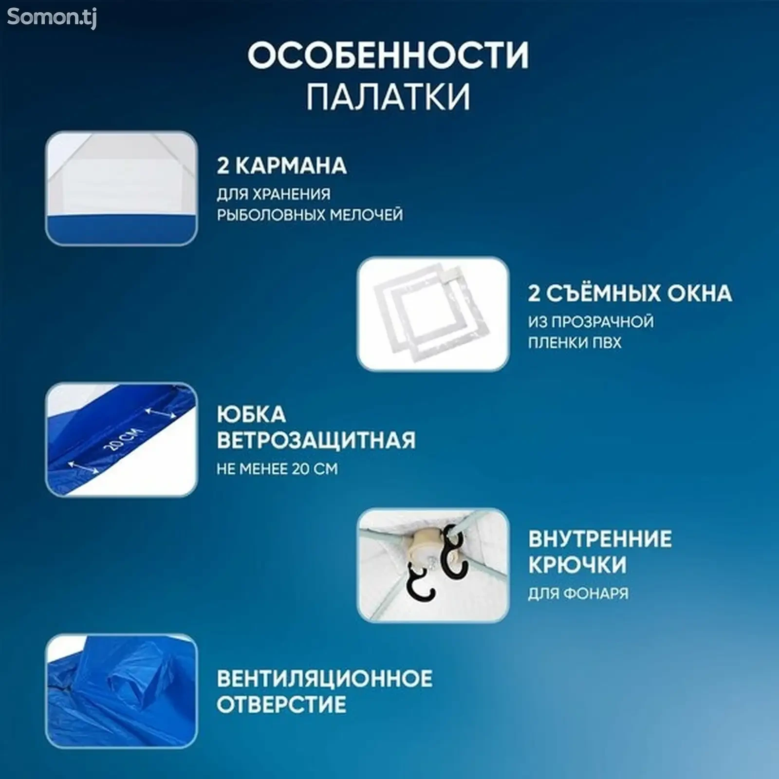 Палатка для зимней рыбалки следопыт Зимняя палатка — фото 5