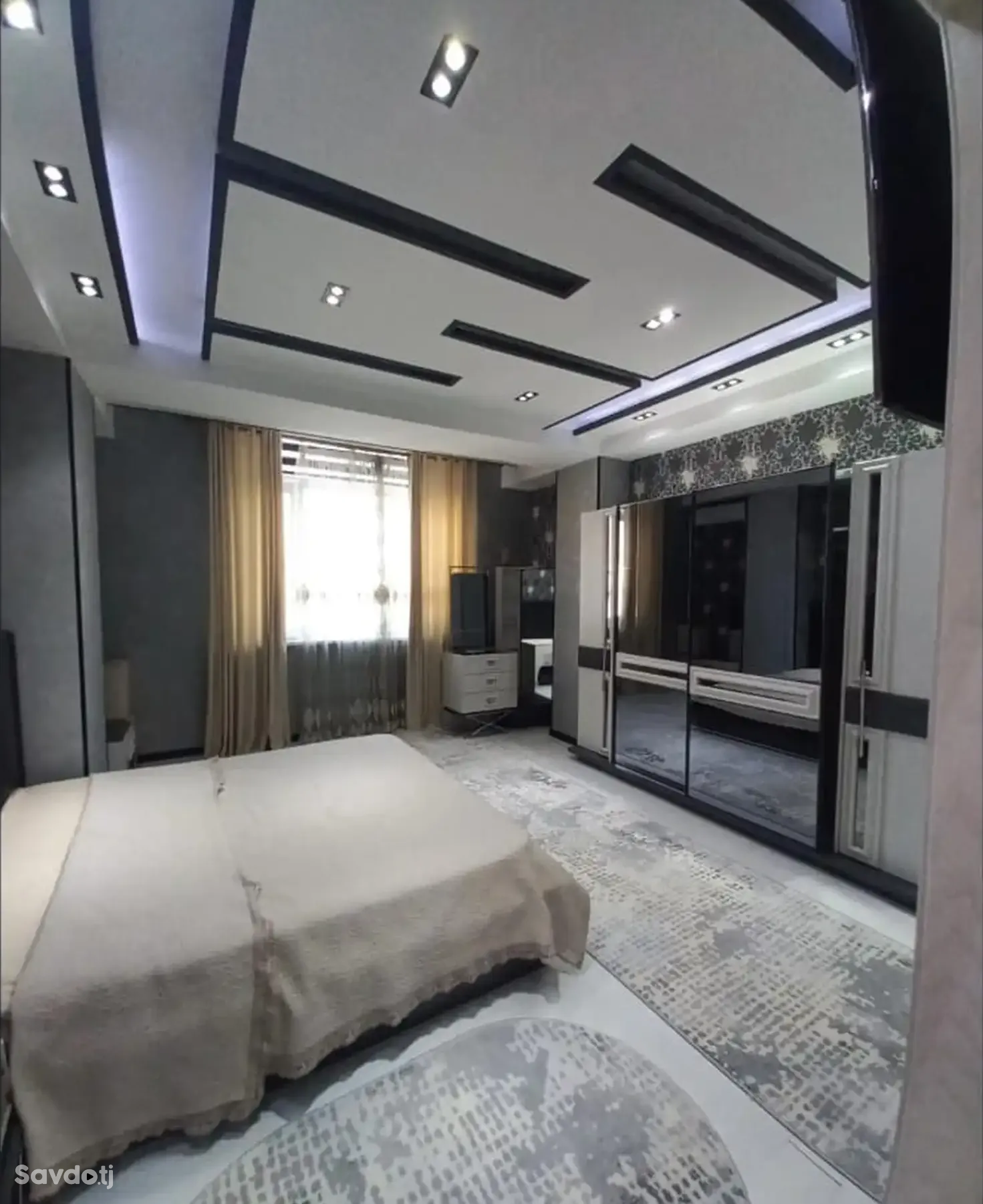 2-комн. квартира, 7 этаж, 120м², Сомони — фото 2
