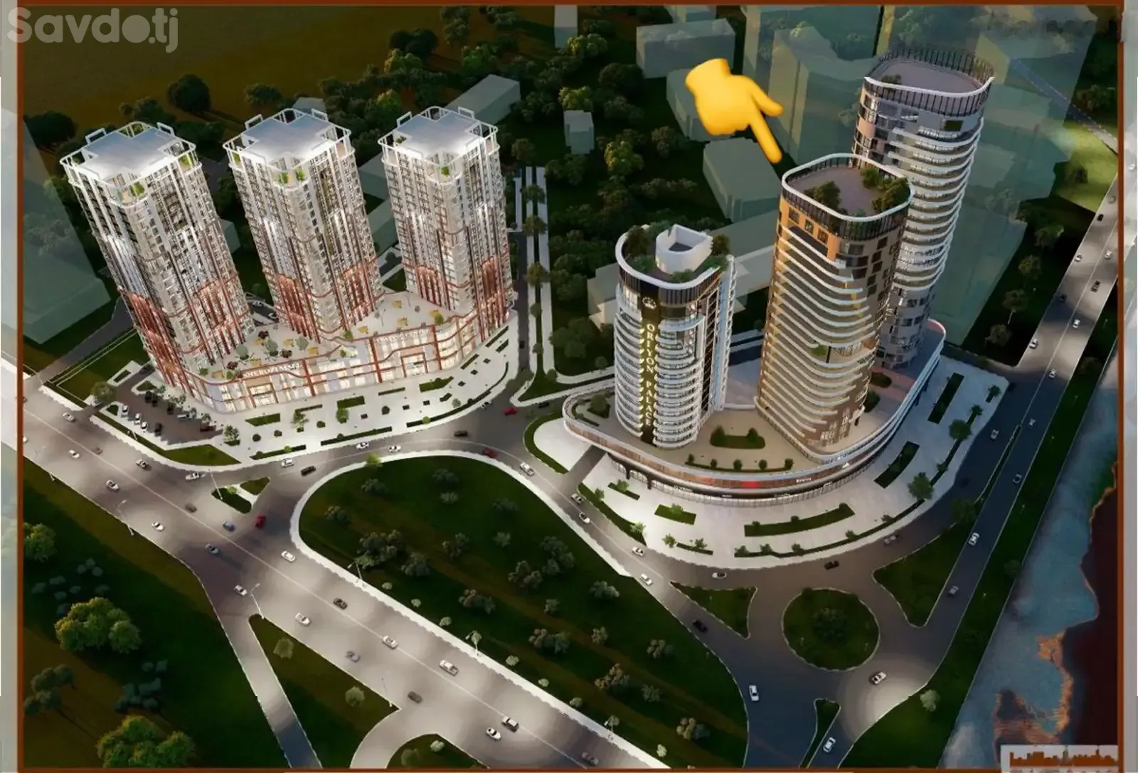 3-комн. квартира, 16 этаж, 170 м², Ресторан Сим-Сим